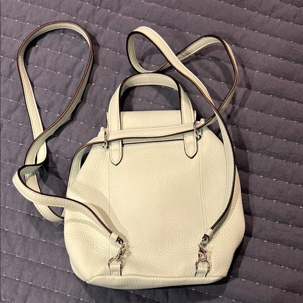 Salvatore Ferragamo Mini Baby Blue Leather Backpack - Picture 3 of 7